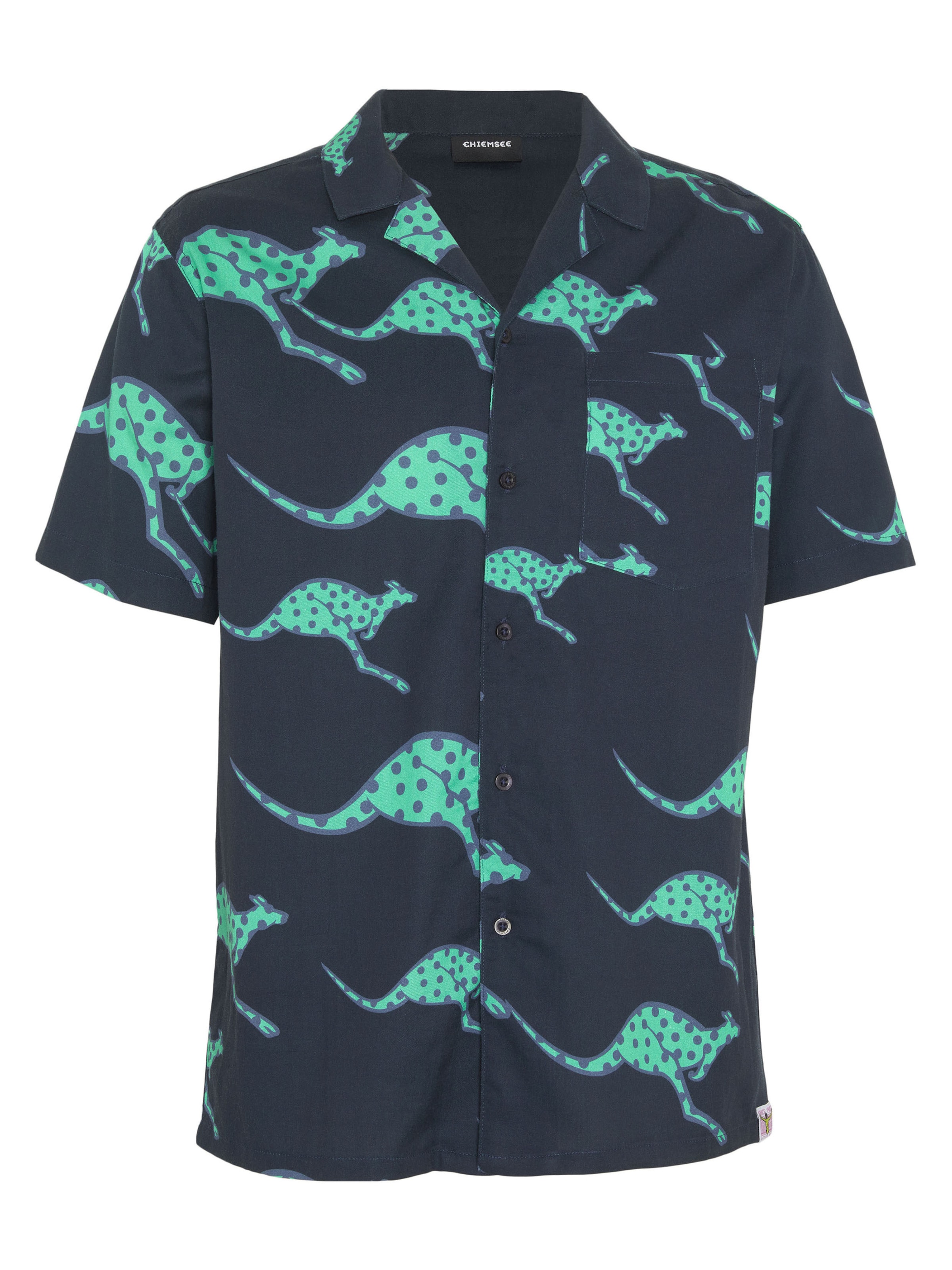 CHIEMSEE Regular fit Button Up Shirt in Blue: front