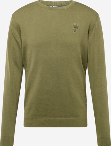 Karl Lagerfeld Sweater in Green: front