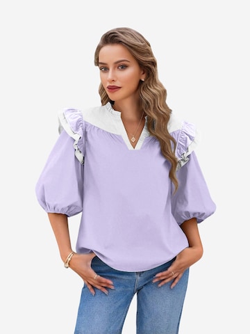 Imily Bela Блуза в лилав: отпред