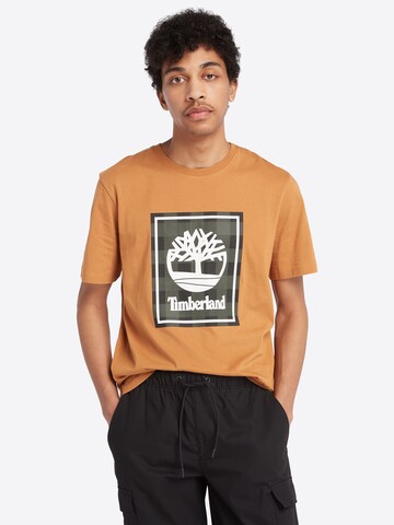 T-Shirt 'Buffalo' TIMBERLAND en marron : devant