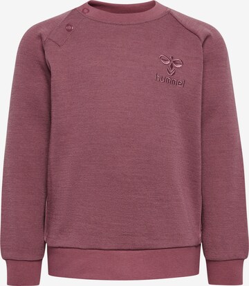 Hummel Athletic Sweatshirt in Purple: front