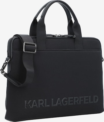 Karl Lagerfeld Laptoptasche 'Essential' in Schwarz