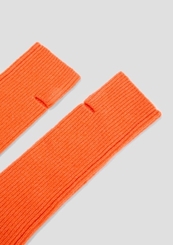 s.Oliver Плетени ръкавици без пръсти в оранжево
