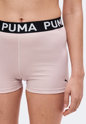PUMASkinny Sportske hlače 'Strong 3' - roza boja