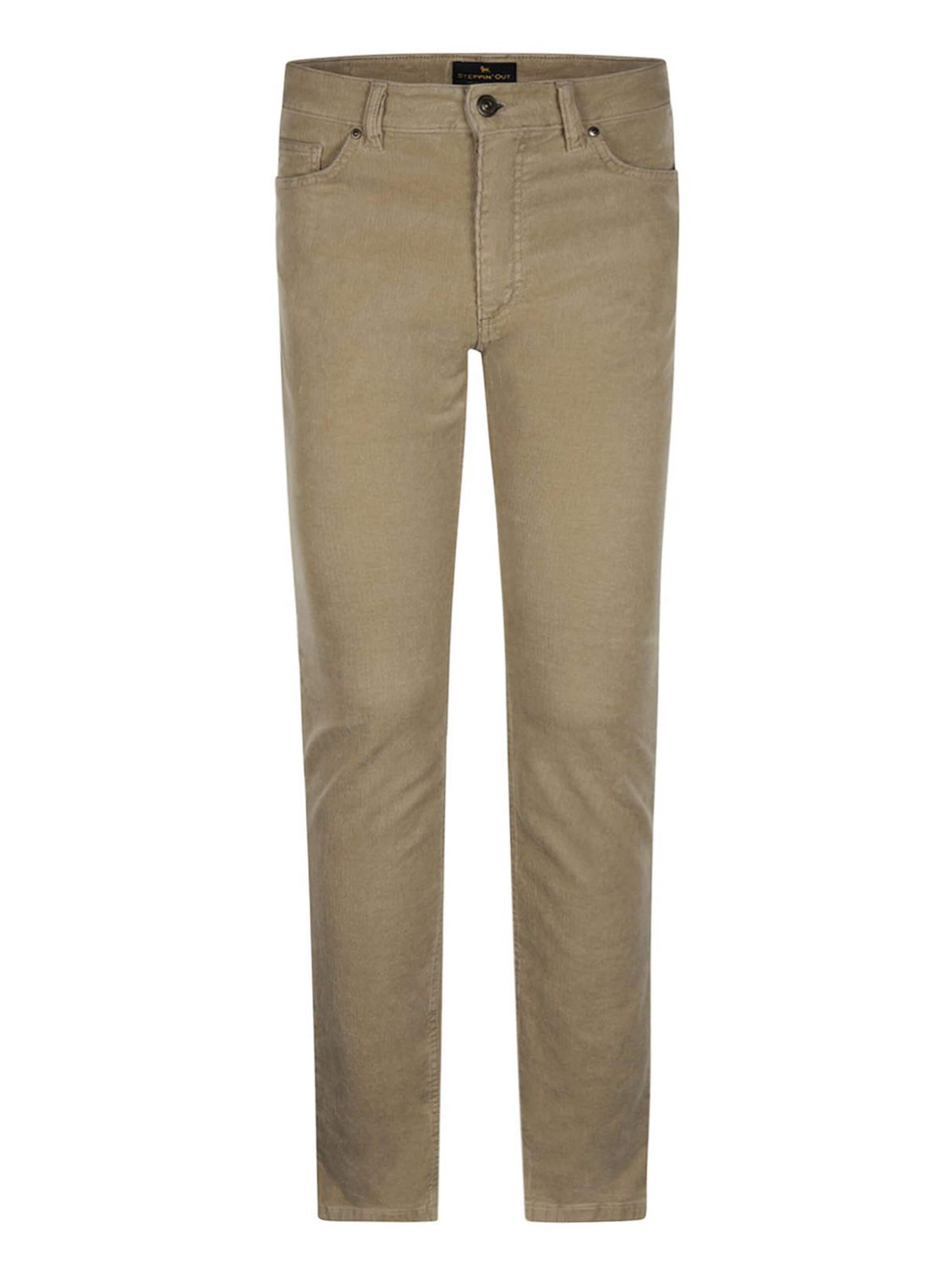 Regular Pantalon Steppin' out en beige : devant