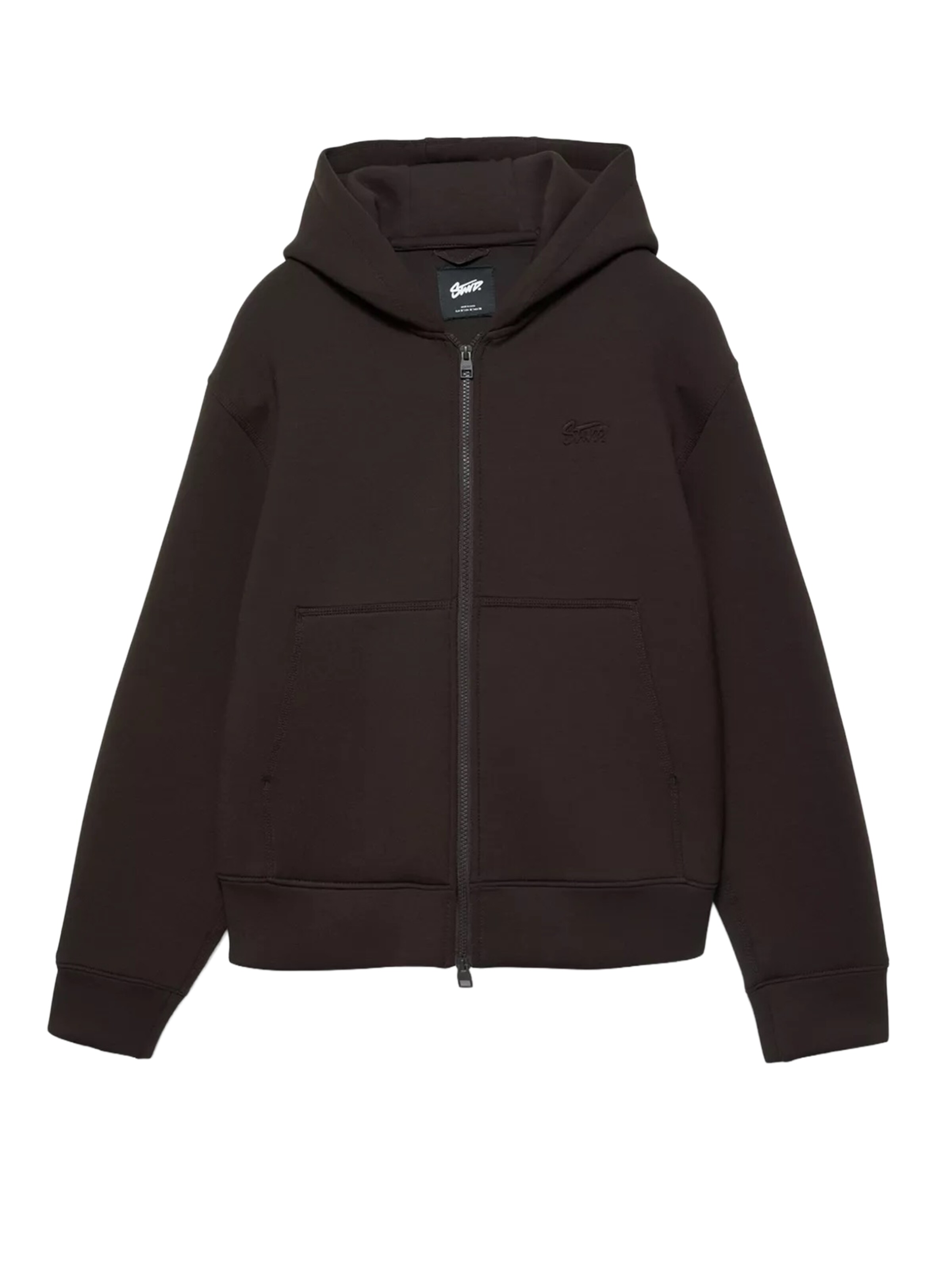 Pull&Bear Collegetakki 'STWD' värissä suklaa, Tuotenäkymä