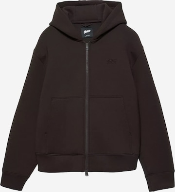 Pull&Bear Collegetakki 'STWD' värissä ruskea: etupuoli