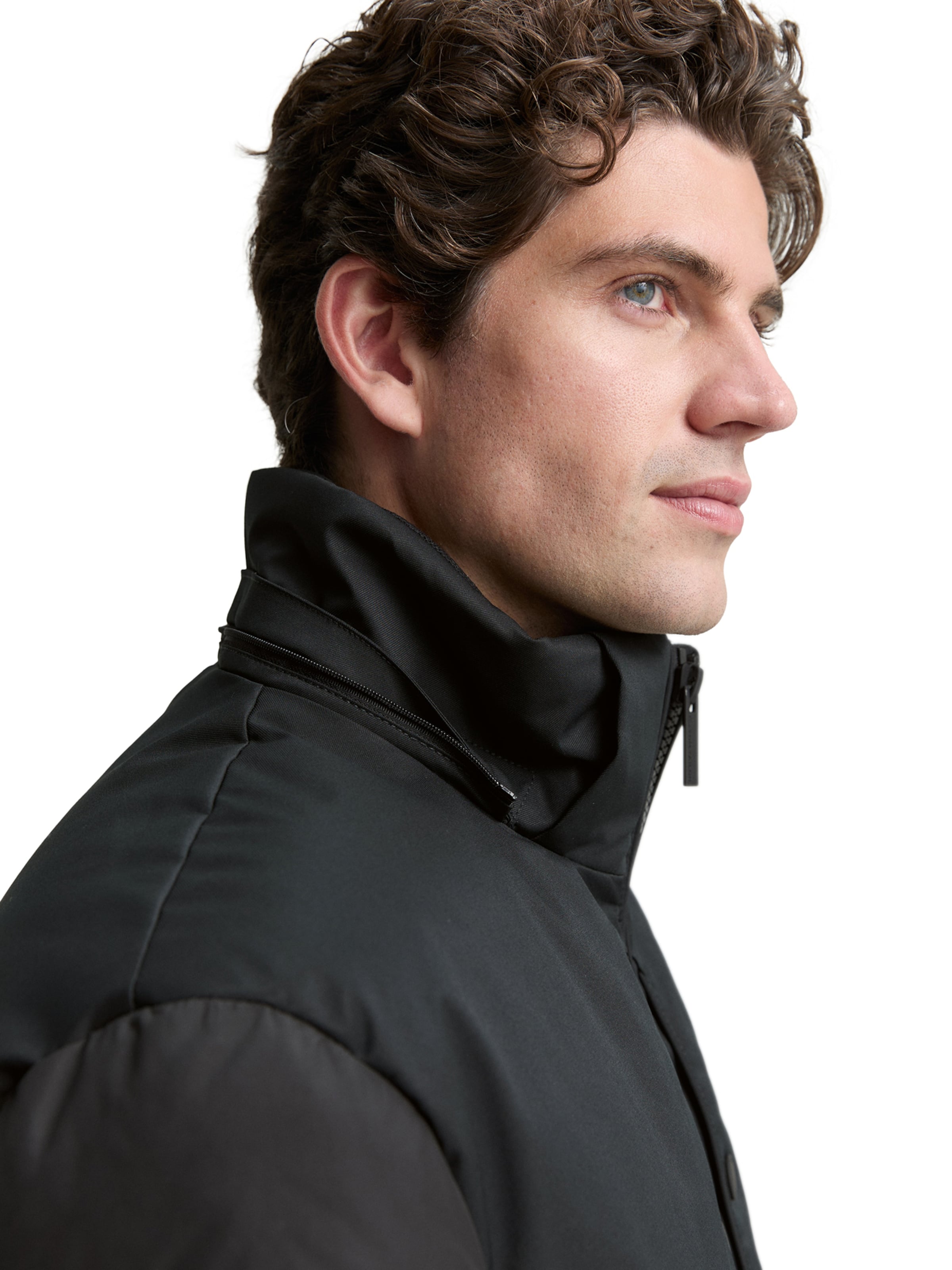 TOM TAILOR Zimska jakna | črna barva