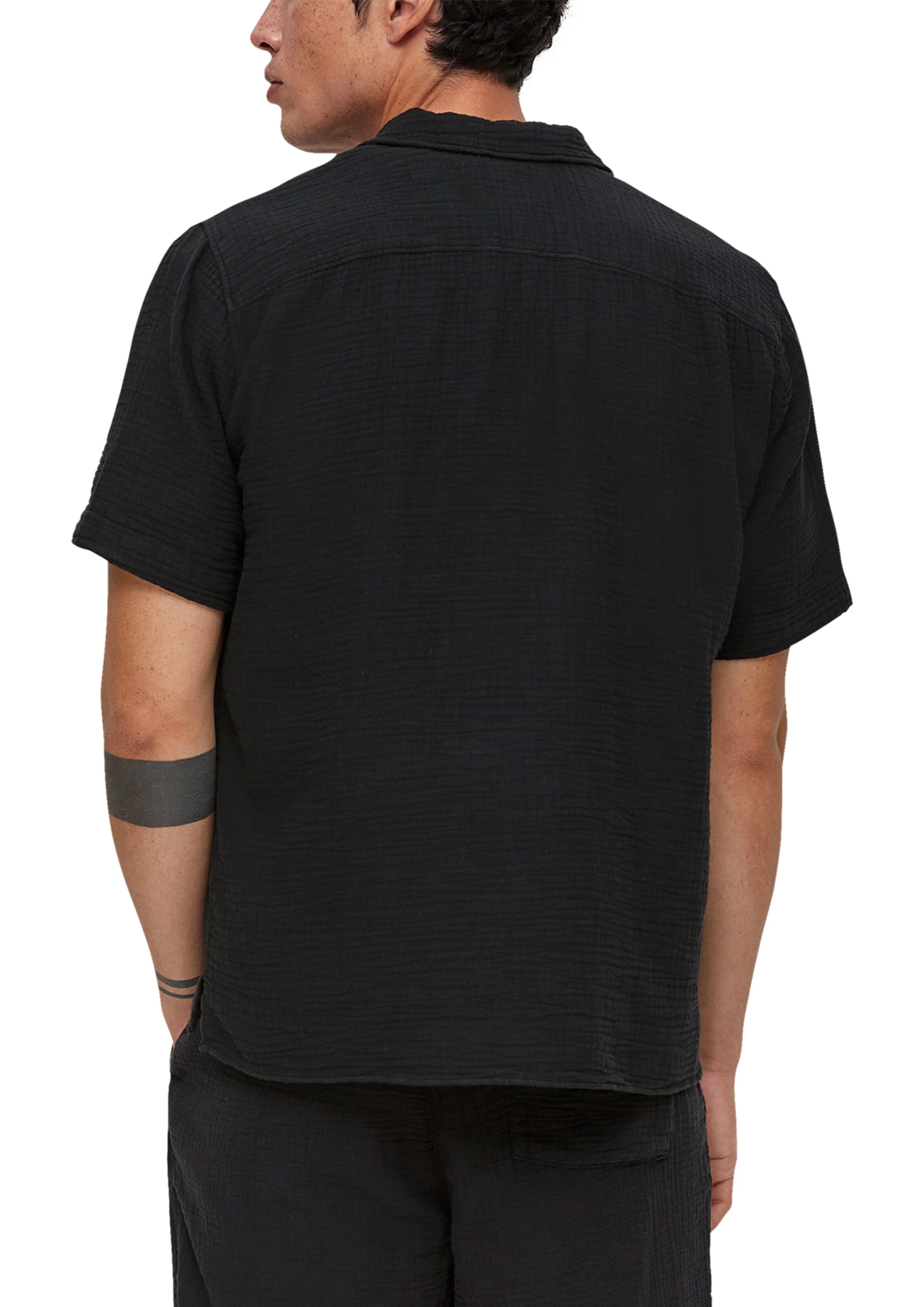 s.Oliver Regular Fit Hemd in Schwarz