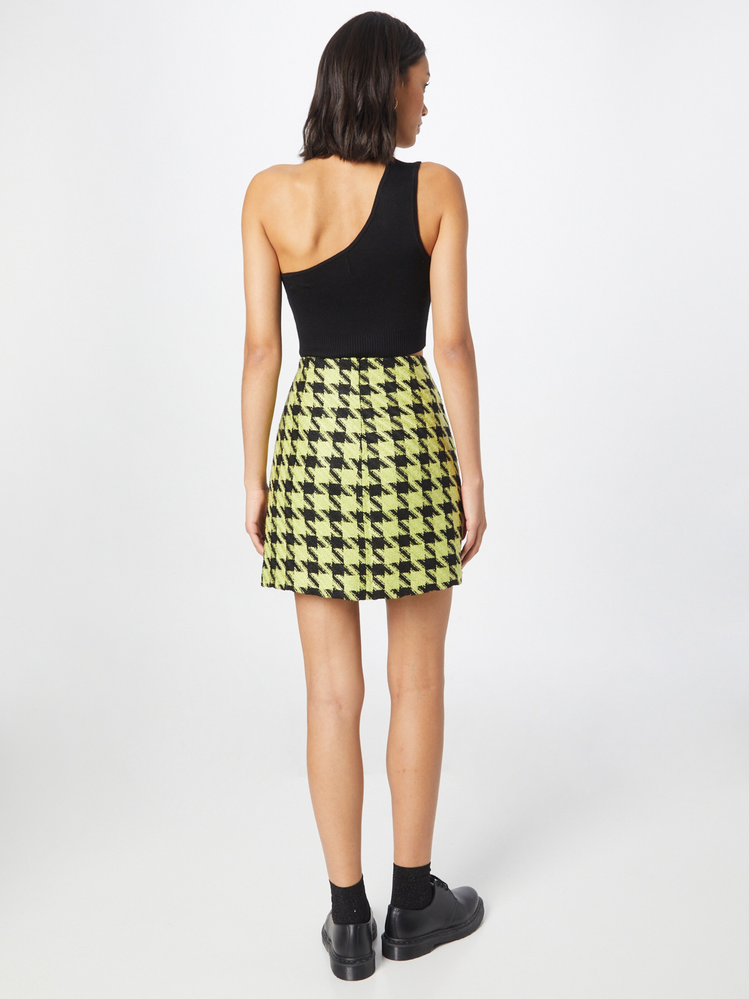 Jupe Midi évasée Jaune, Femme, Taille 14, Marque Warehouse, En Polyester, Occasion Parfait état