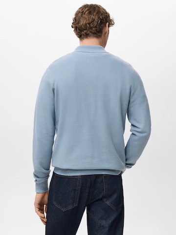 MANGO MAN Tröja 'Tens' i blå
