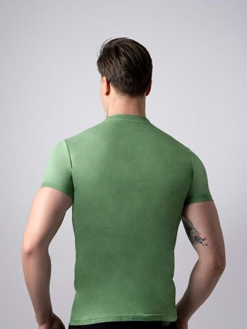 PANTONECLO Shirt 'Pantoneclo Men’s Crew Neck Short Sleeve T-Shirt' in Groen