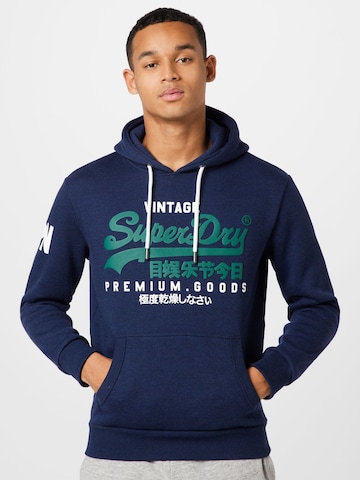 Superdry Sweatshirt in Blauw: voorkant