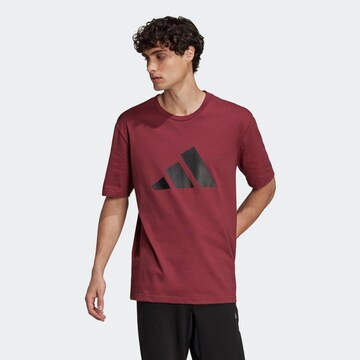 Maglia funzionale di ADIDAS PERFORMANCE in rosso: frontale