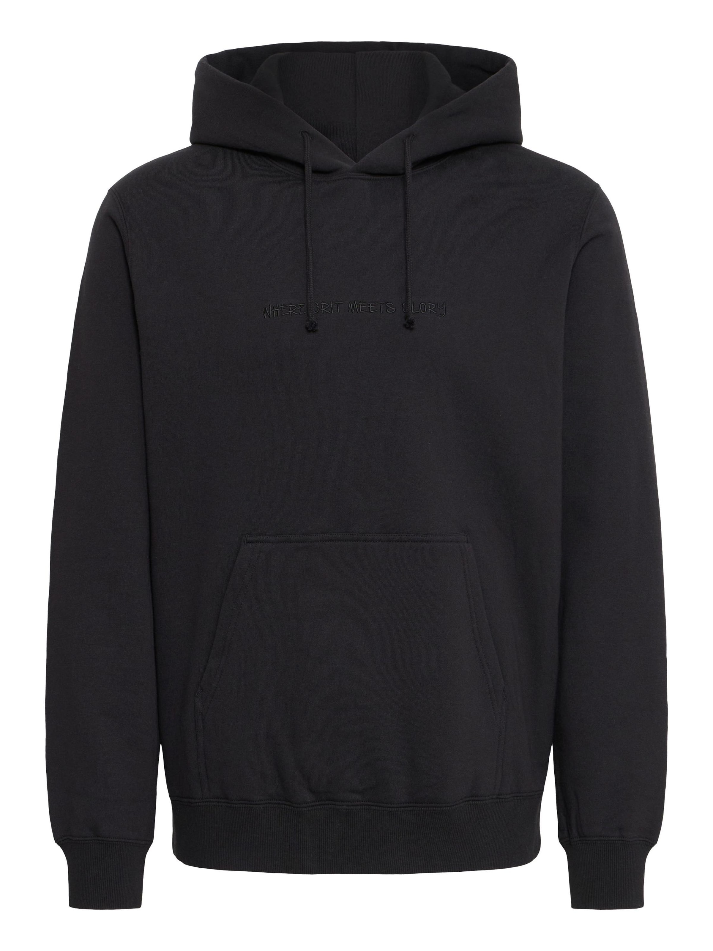 !Solid Hoodie ' SDSTRATFORD ' in Schwarz: Vorderseite