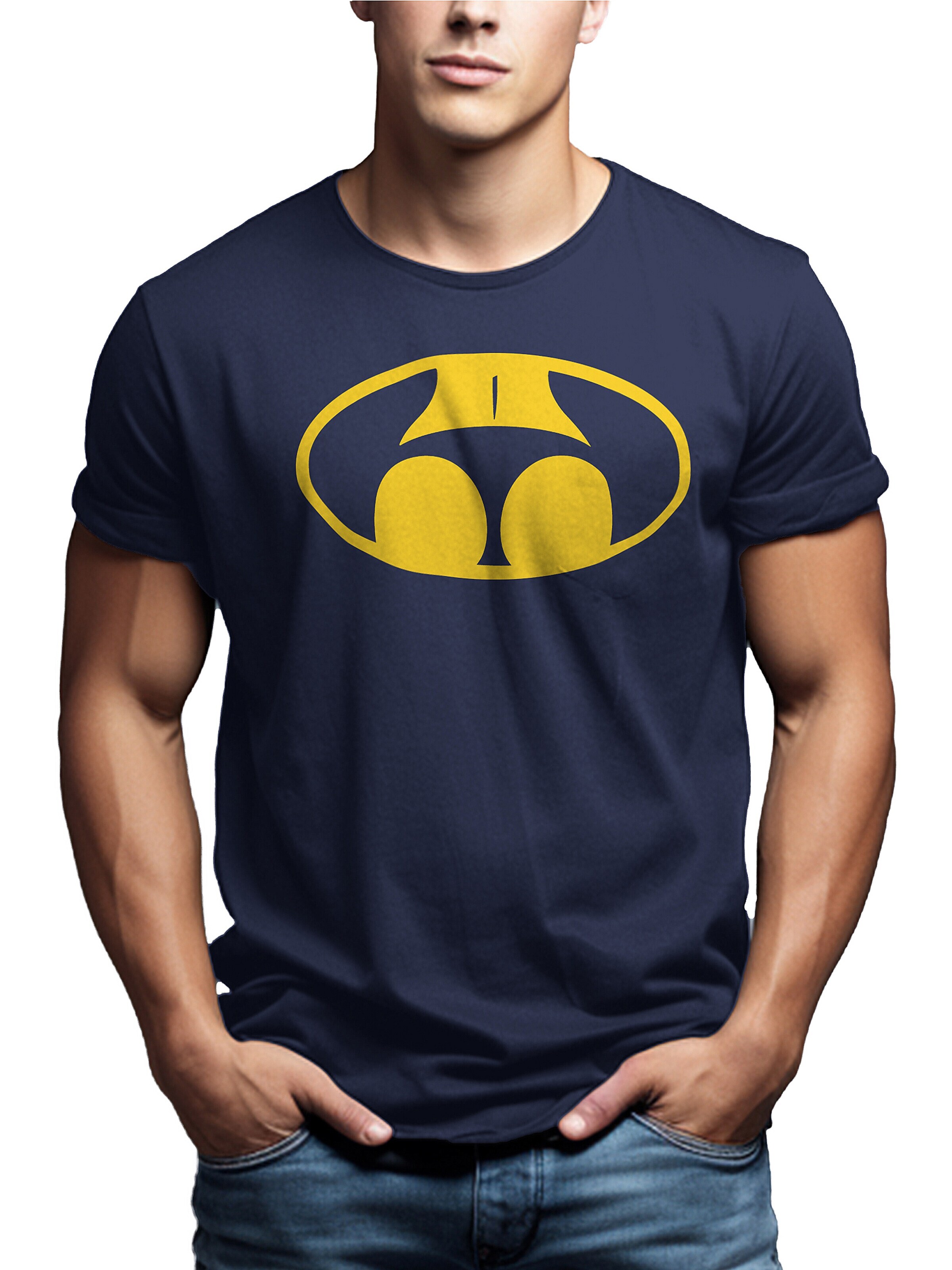 MAKAYA Shirt 'Buttman' in Blue