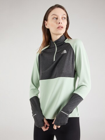 THE NORTH FACE - Camiseta funcional 'RUN' en verde: frente