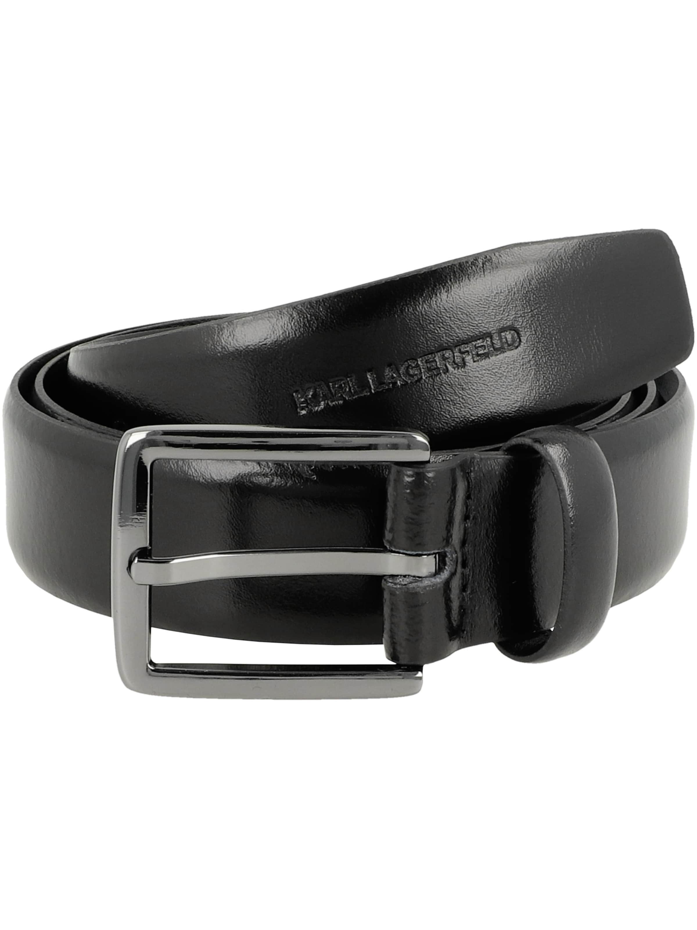 Karl Lagerfeld - Cinturón en negro: frente