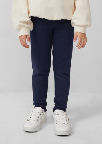 Coupe slim Leggings s.Oliver en bleu : devant