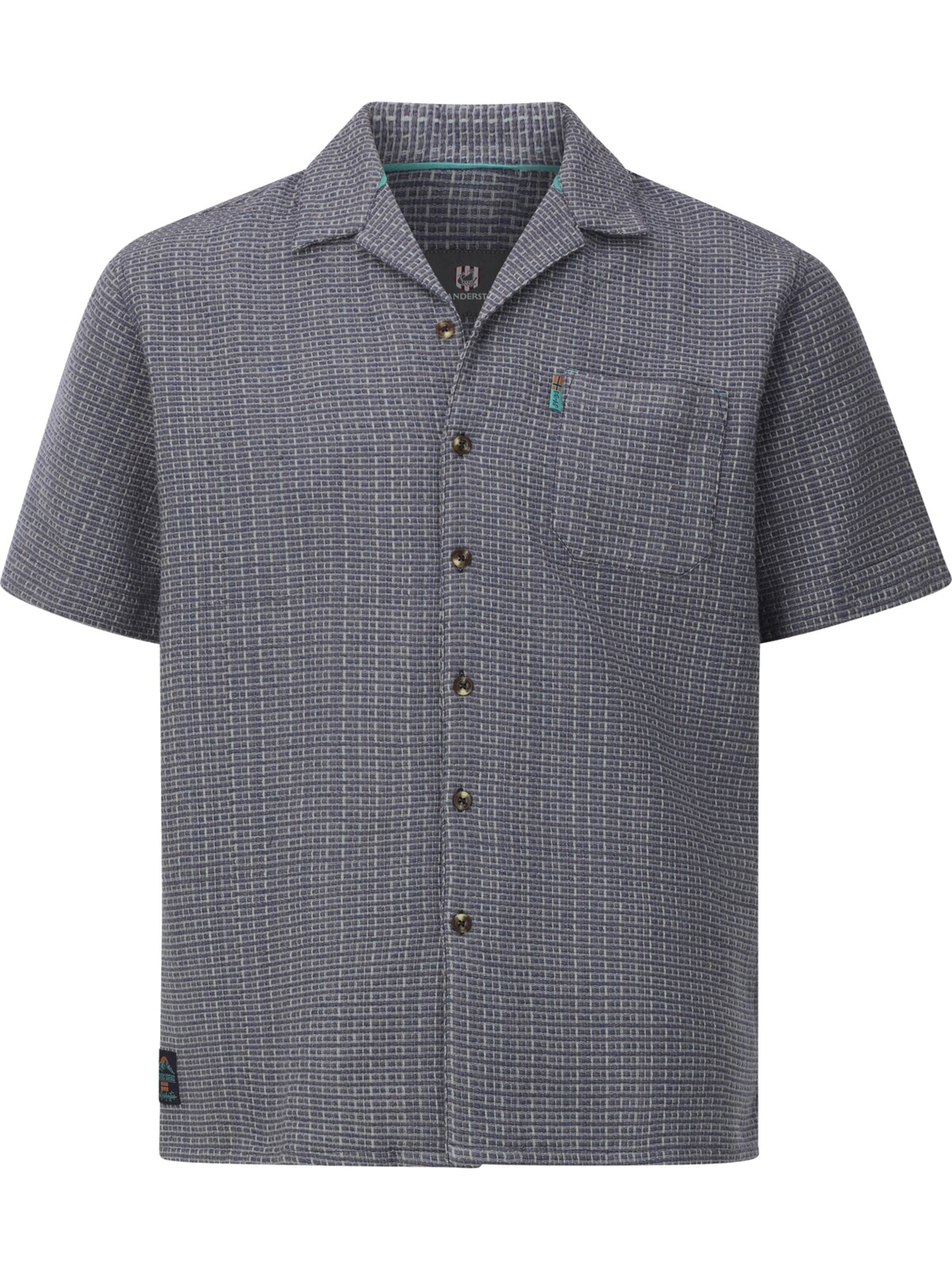 Jan Vanderstorm Comfort fit Button Up Shirt 'Leifbor' in Blue: front
