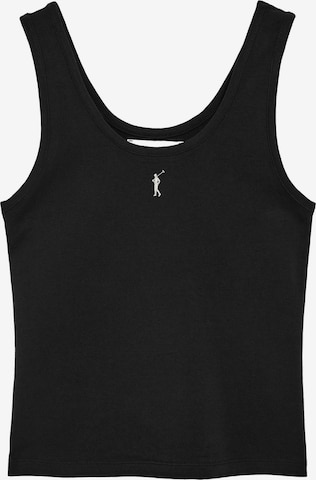 Polo Club Top in Schwarz: Vorderseite