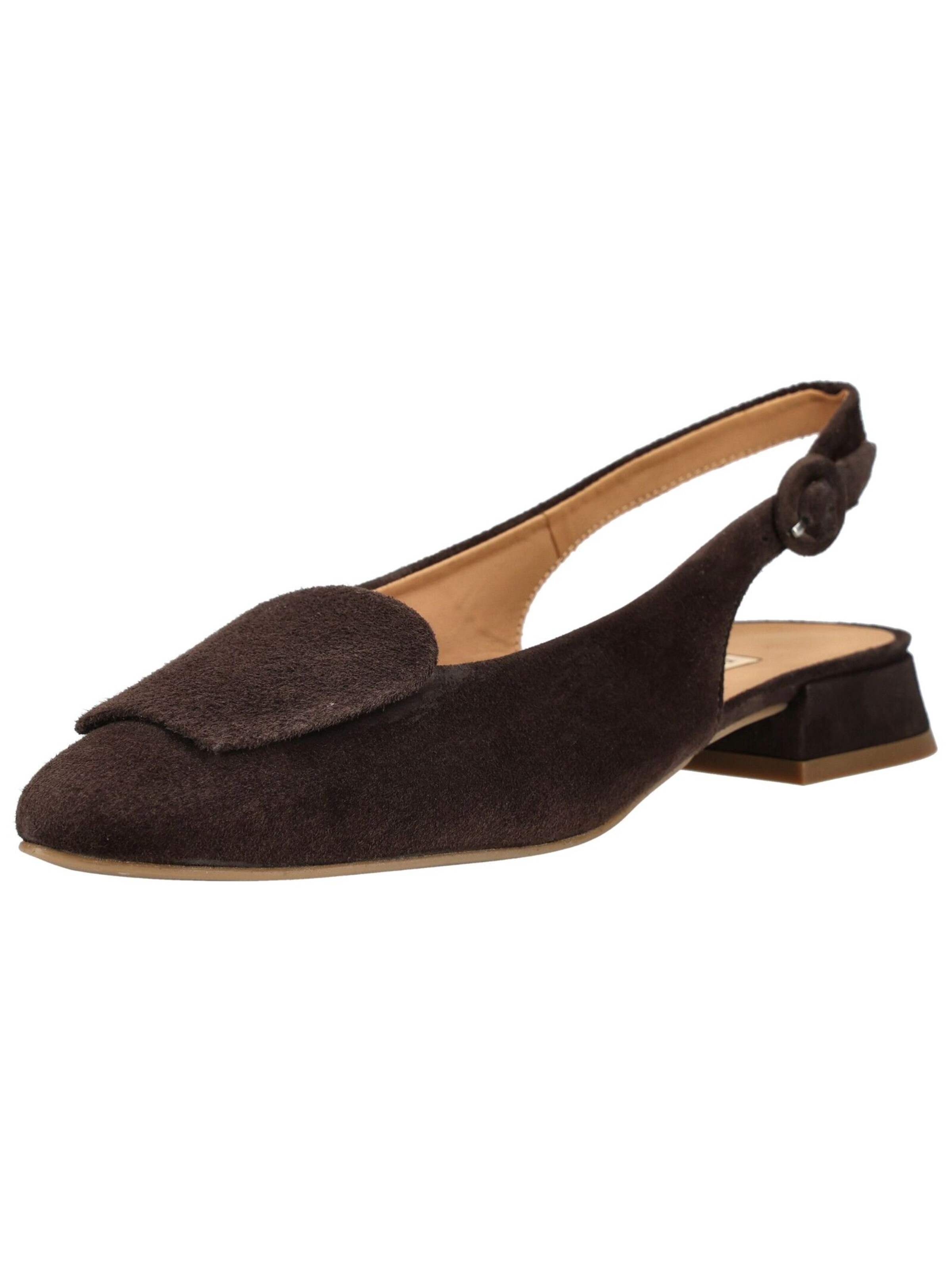 Ballerines à lanières Paul Green en marron : devant