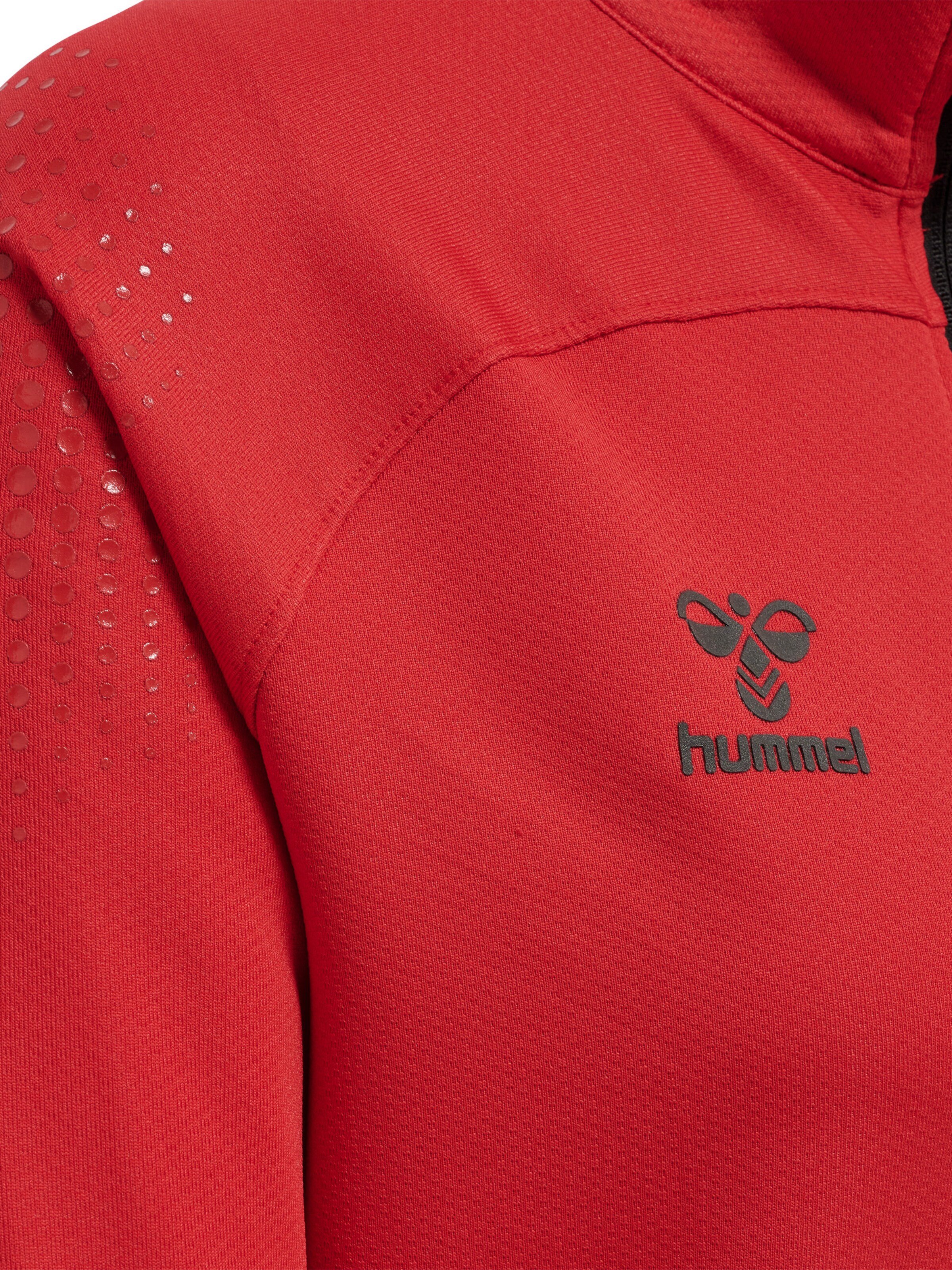 Hummel Sports sweat jacket in Red