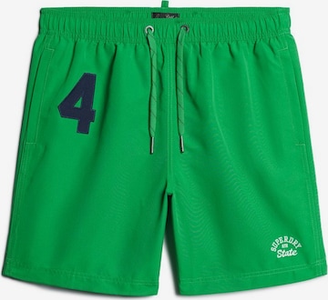 Superdry Board Shorts in Green: front