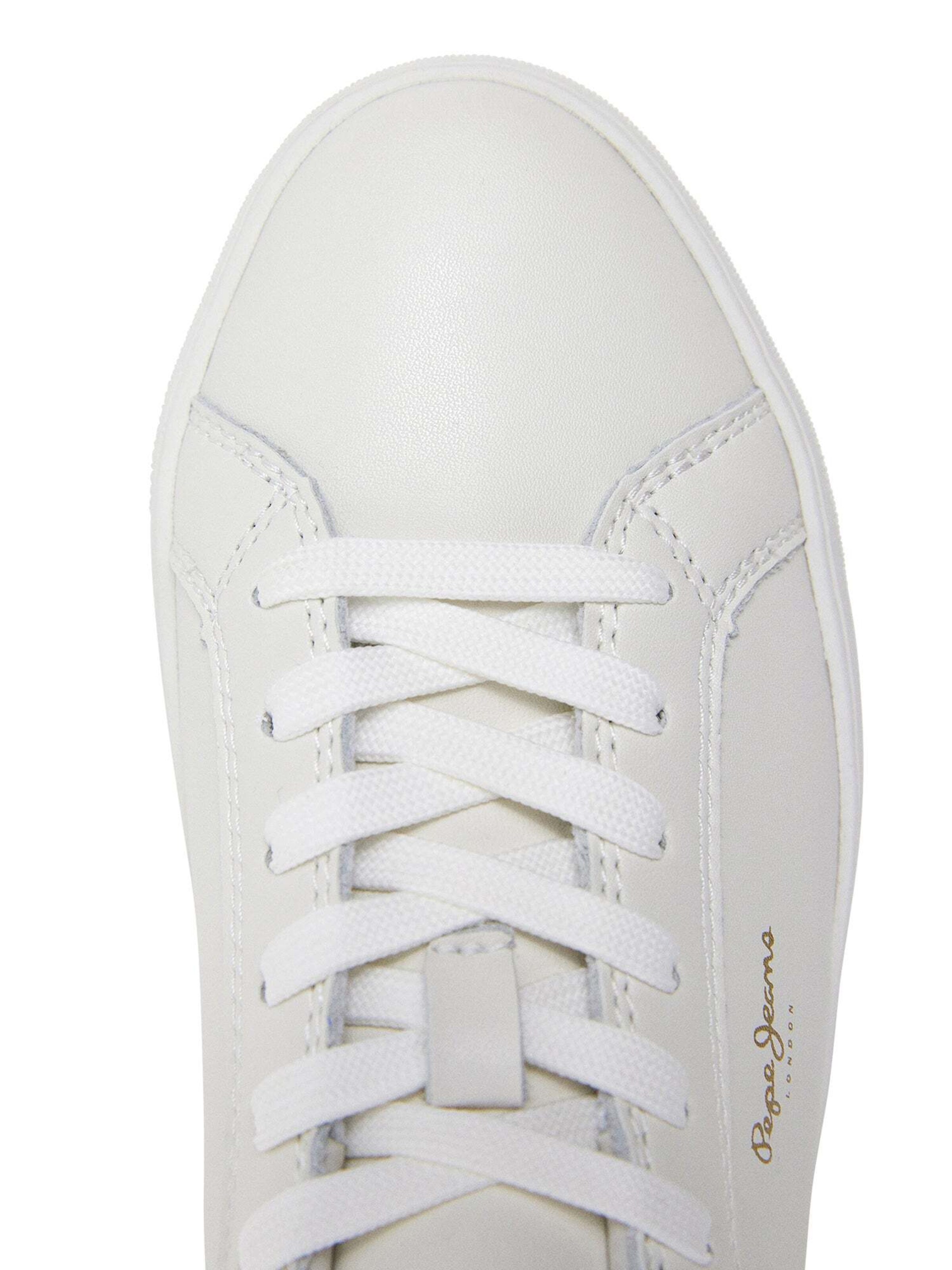 Pepe Jeans - Sapatilhas baixas 'Camden Edition' em branco