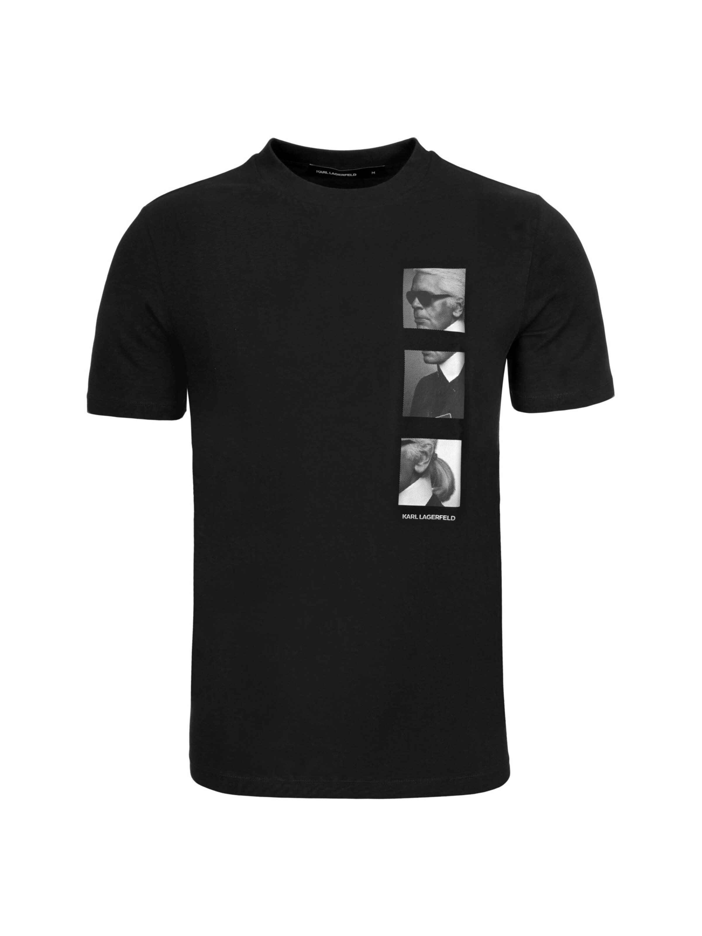 Karl Lagerfeld T-Shirt en noir / blanc, Vue avec produit