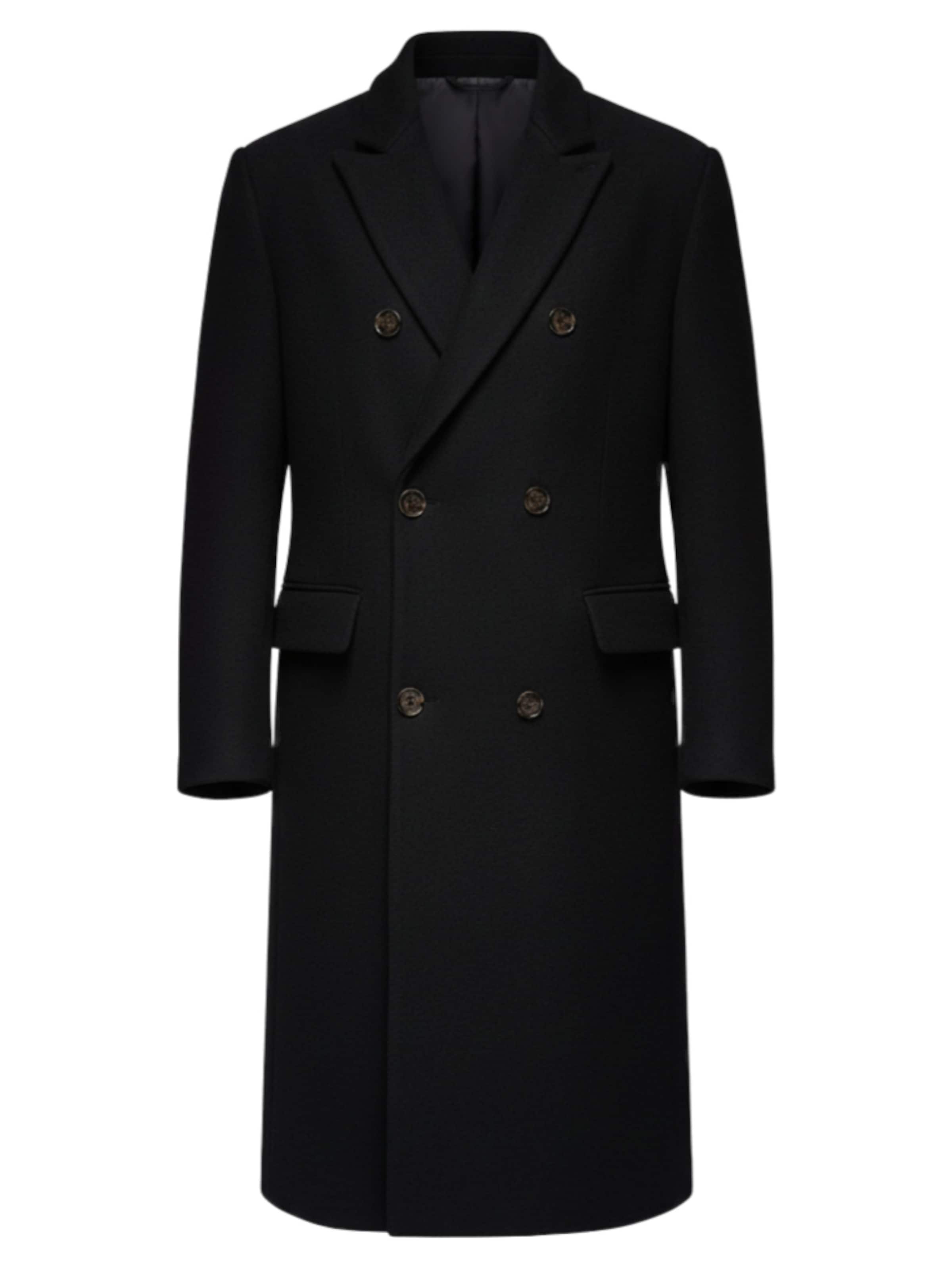 Manteau d’hiver Ombre en noir : devant