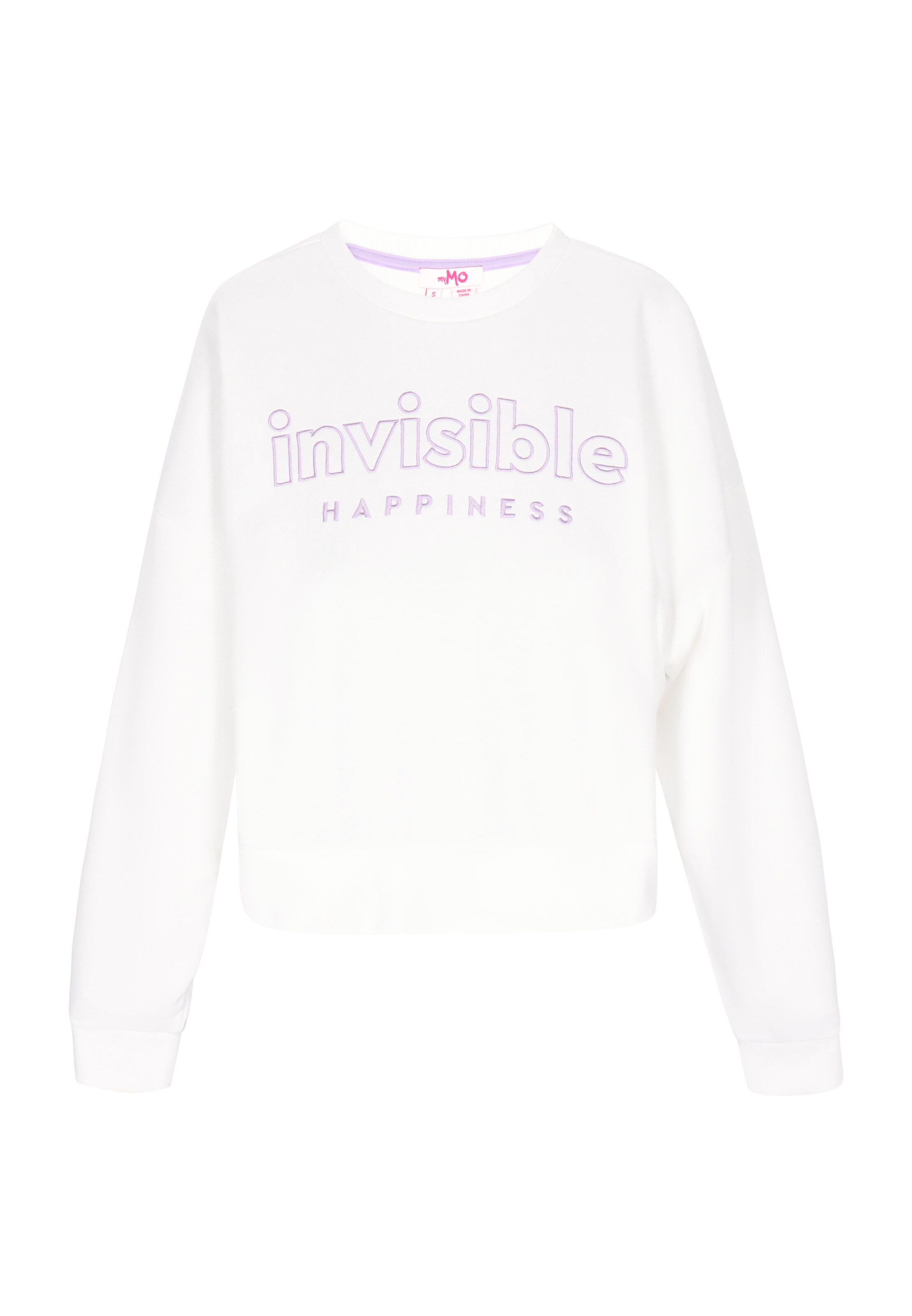 Sweat-shirt 'Back to School' MYMO en blanc : devant