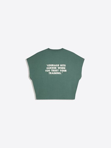 BershkaMajica - zelena boja