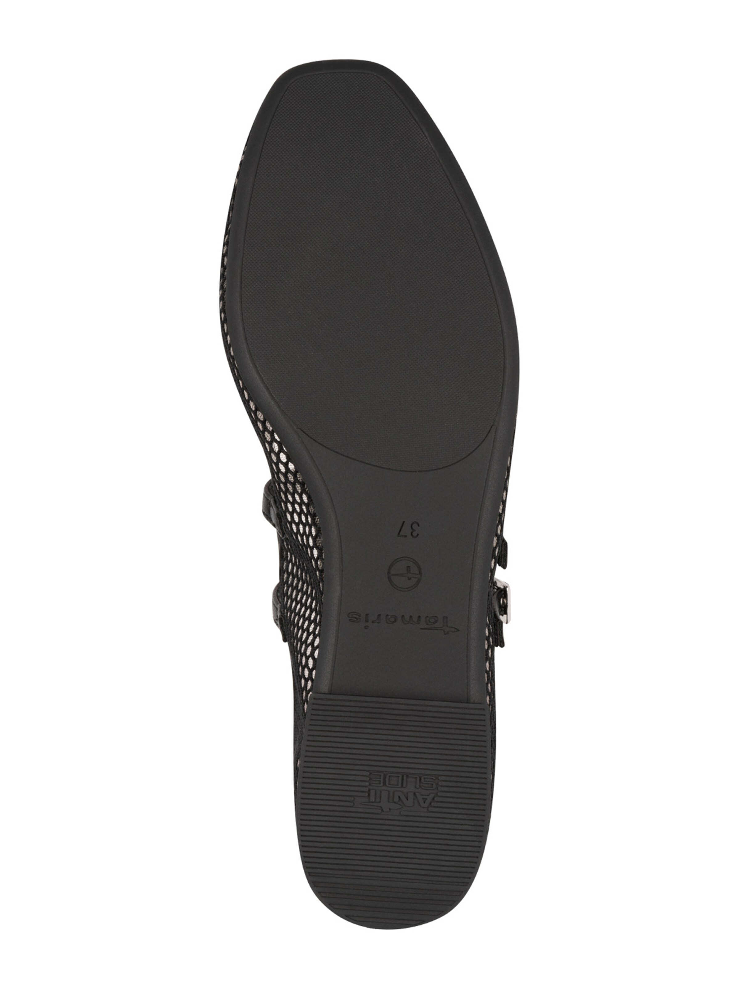 juoda Tamaris Balerinos su dirželiais