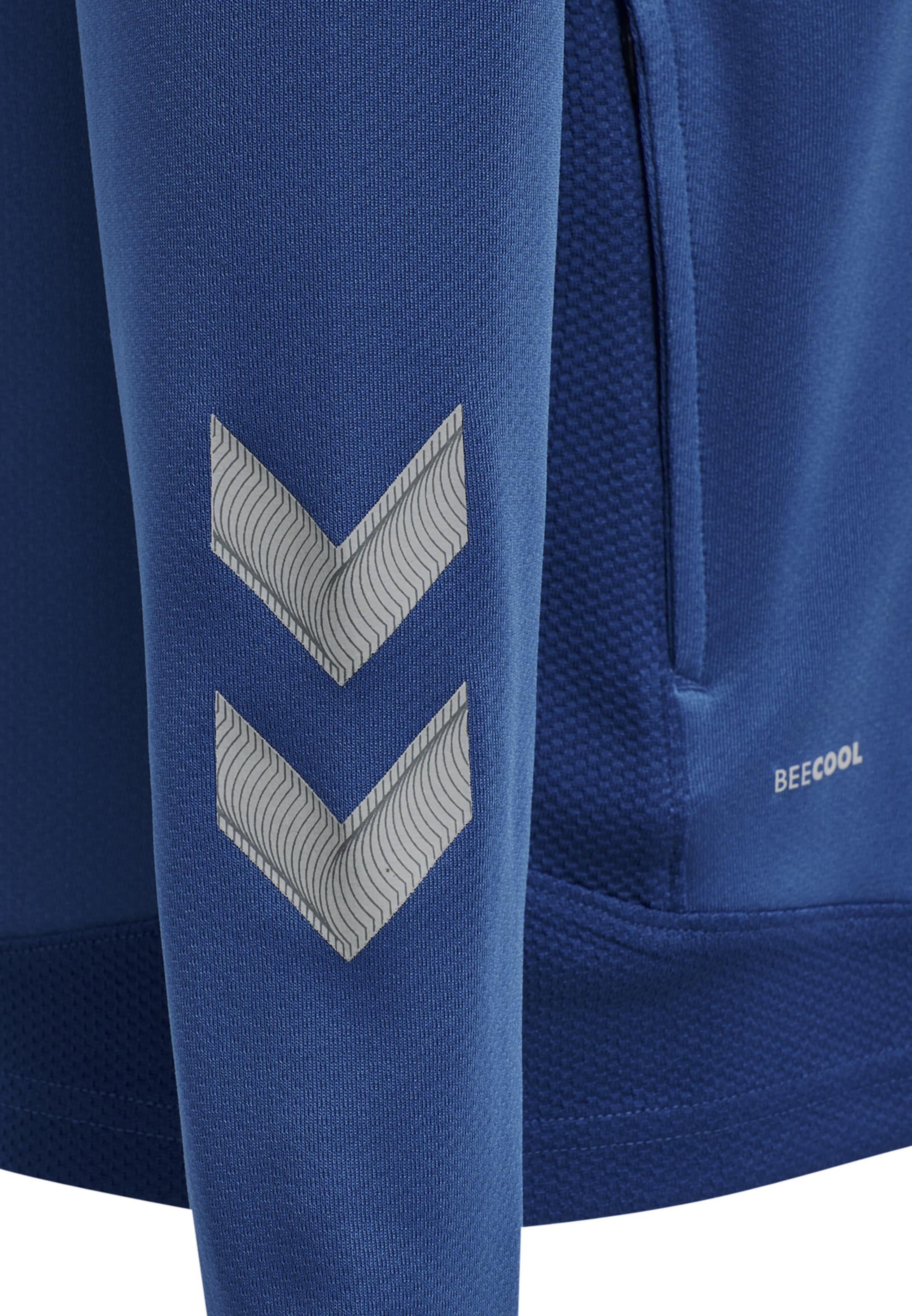 Hummel Sports sweat jacket in Blue