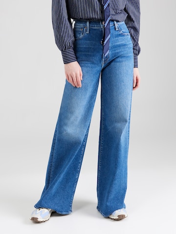 MOTHER Wide leg Jeans in Blue: front