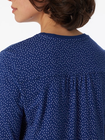 SCHIESSER Pajama Shirt ' Comfort Essentials ' in Blue