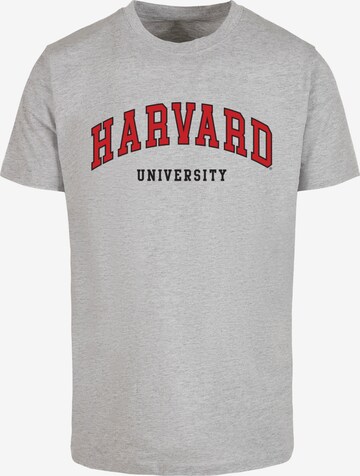 Merchcode Shirt 'Harvard University' in Grijs: voorkant