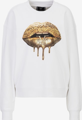 19V69 ITALIA Sweatshirt 'Sinja Lips' in White: front