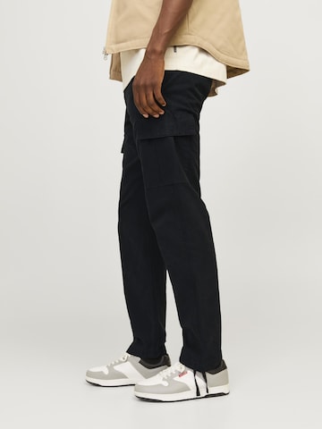 JACK & JONES Loose fit Cargo Pants 'JPSTKane Barkley' in Black