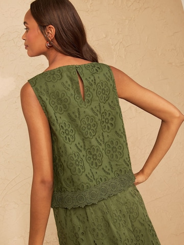 Top di love & roses in verde