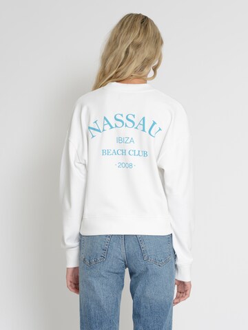 NASSAU Beach Club Sweatshirt ' NB231036 ' in White