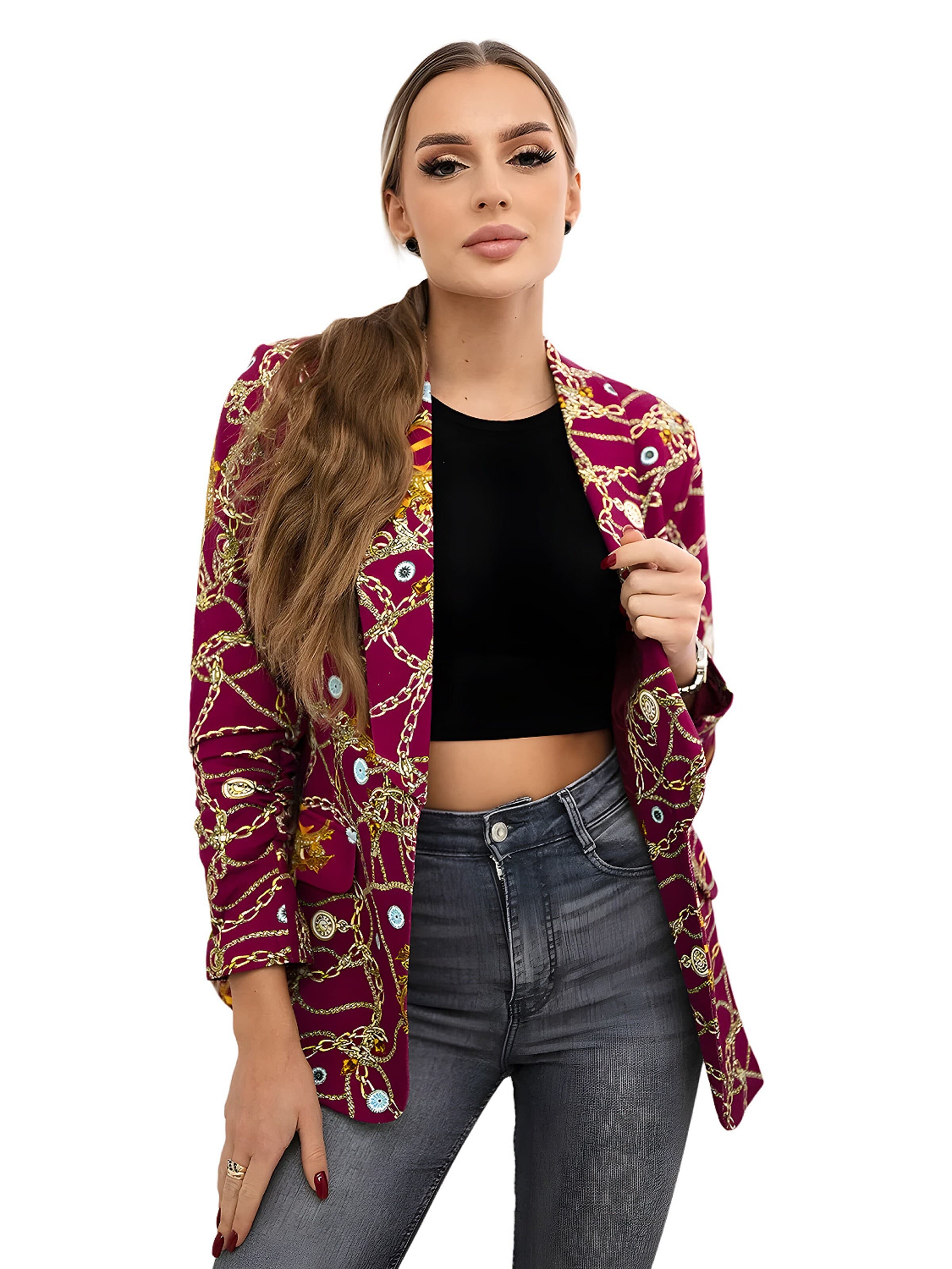 Lumera Blazer in Purple: front