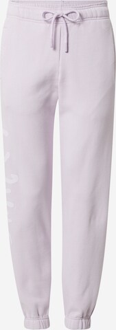 Smiles Tapered Broek 'Thilo' in Lila: voorkant