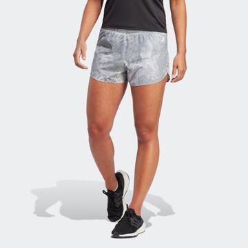 ADIDAS PERFORMANCE Regular Sportshorts 'Adizero Split' in Grau: predná strana