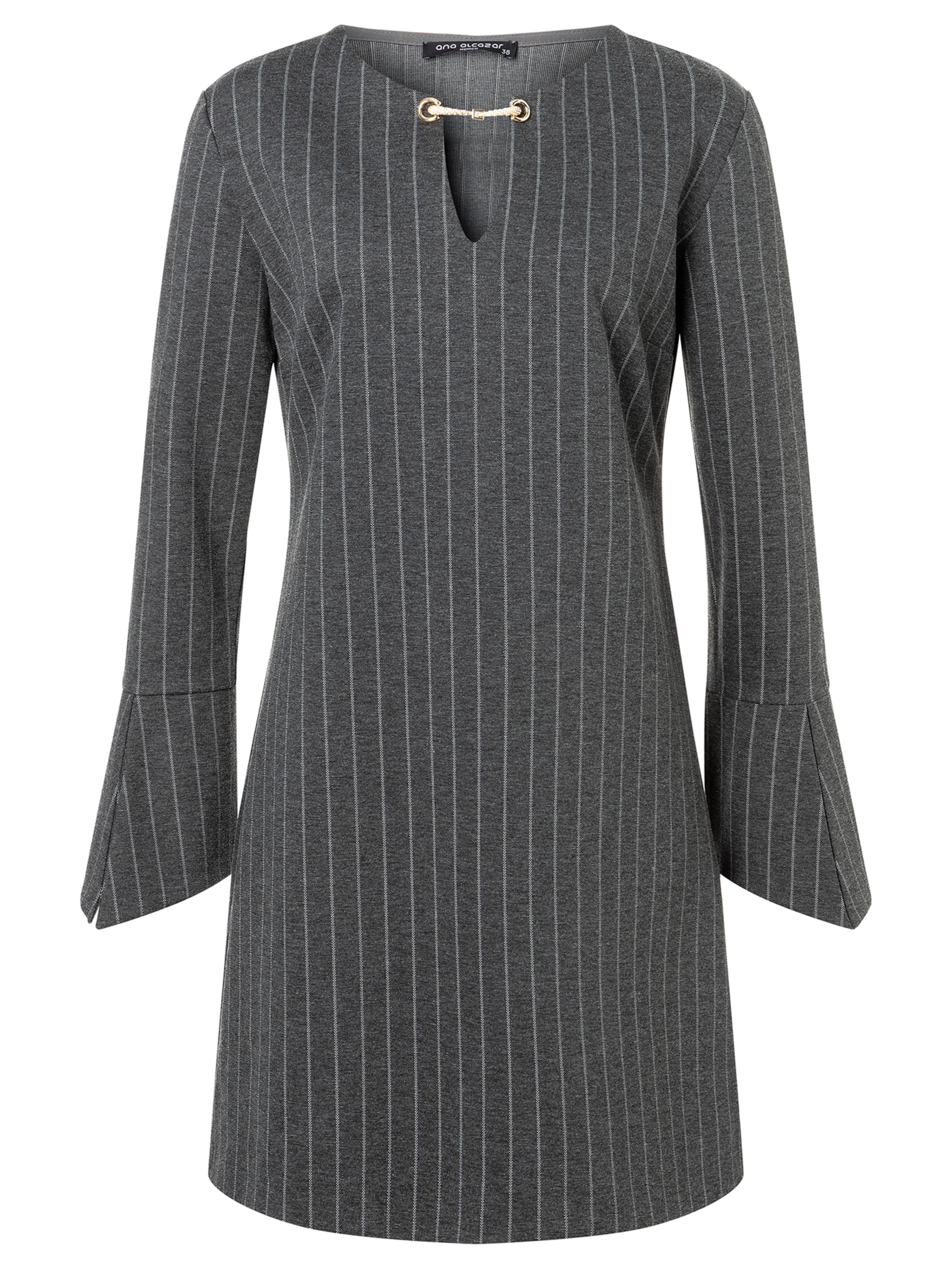 Ana Alcazar Kleid 'Solwy' in Grau: Vorderseite