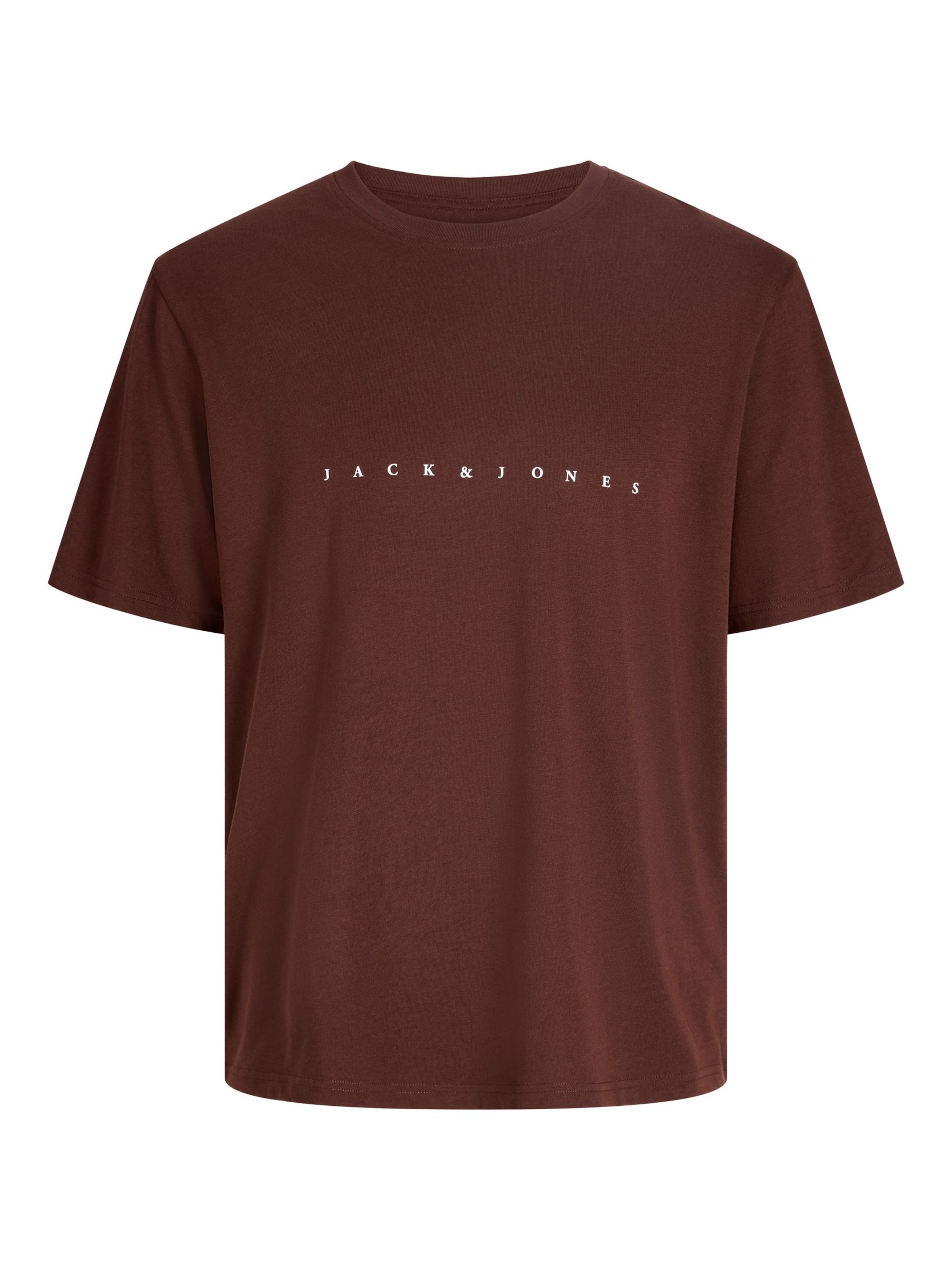 JACK & JONES Shirt 'JJEStar' in Brown: front