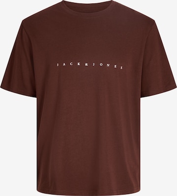 JACK & JONES Shirt 'JJEStar' in Brown: front