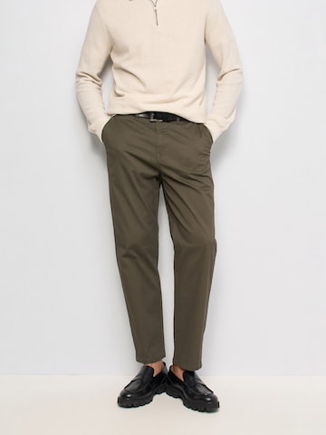 Salsa Jeans Regular Chino in Groen: voorkant