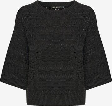 SOAKED IN LUXURY Sweater 'Rava' in Black: front